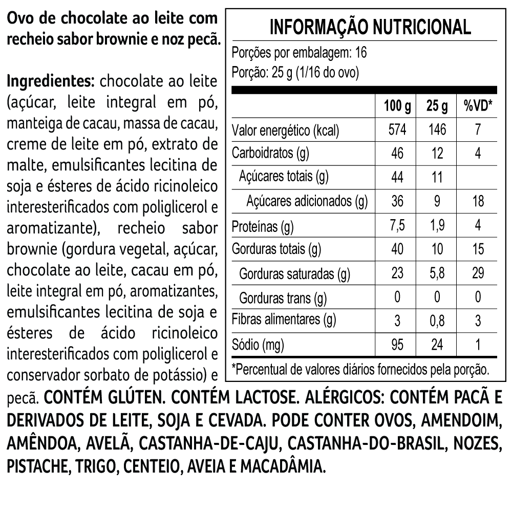 Ovo de Páscoa Dreams Brownie 400g